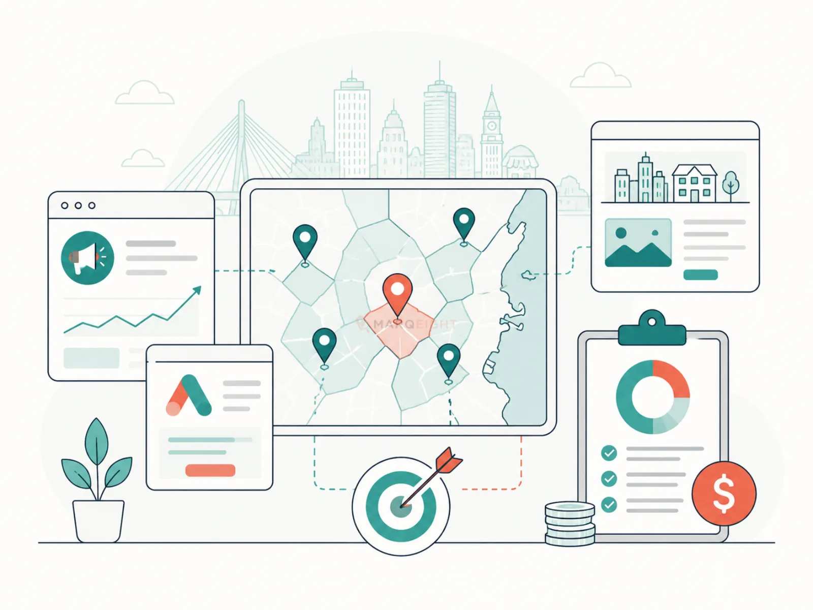 Boston Local Marketing Plan by Neighborhood: Targeting, Landing Pages, Budgets
