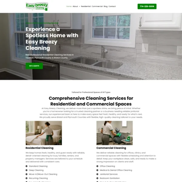 Easy Breezy Cleaning - MarqEight Recent Work